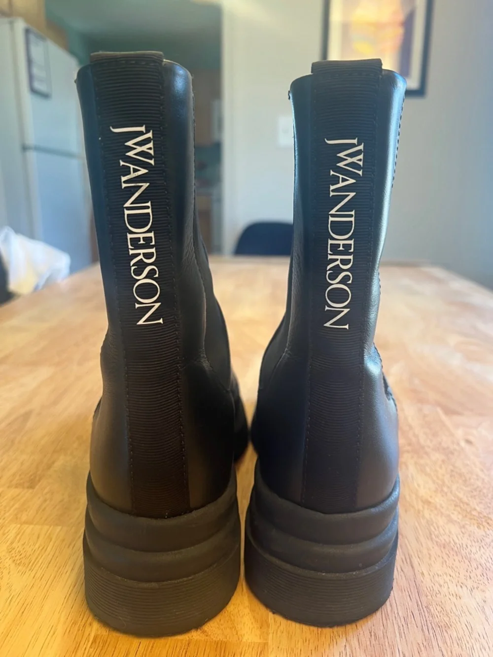 JW Anderson Black Leather Chelsea Boots 38 EU - Picture 2 of 16